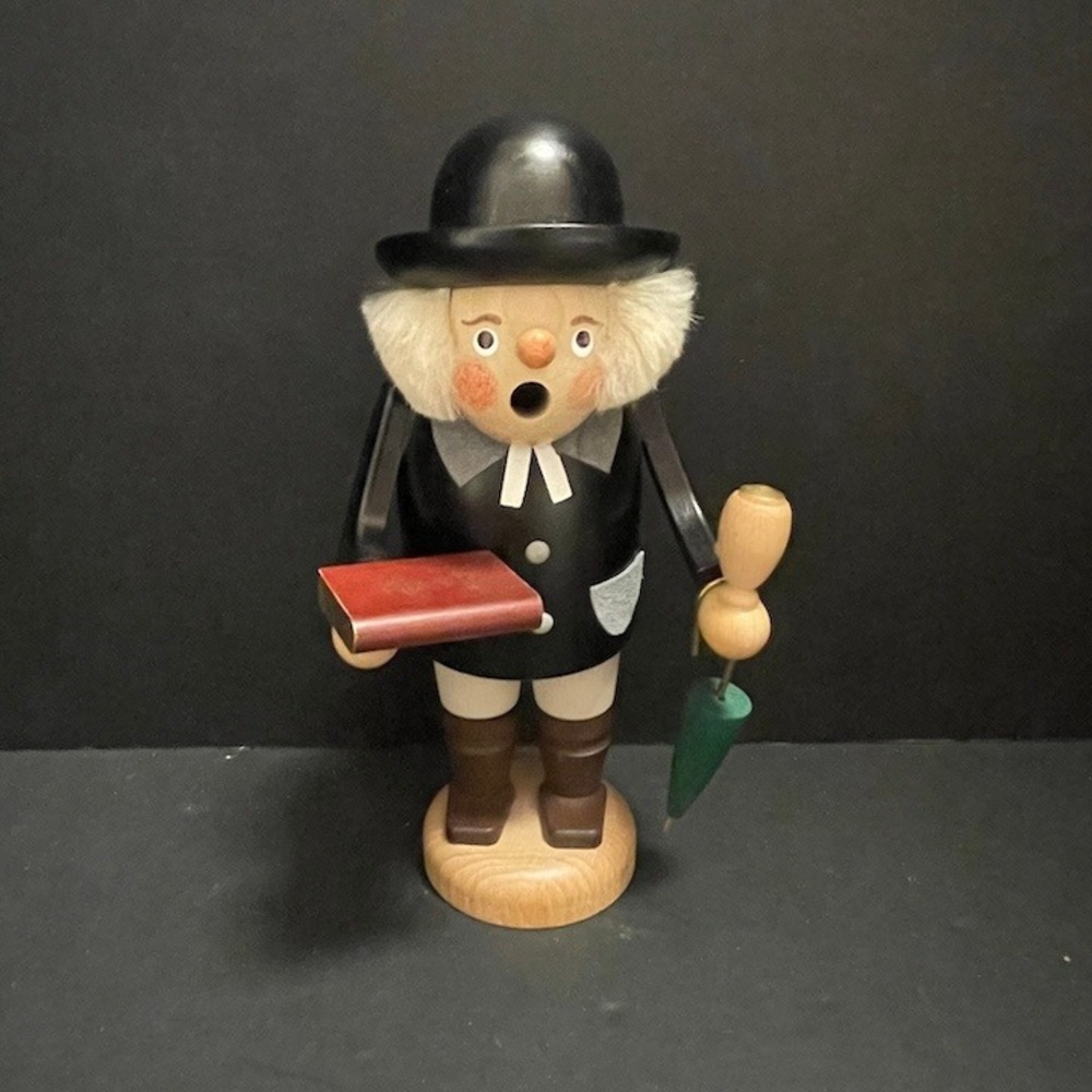 Original Handmade STRACO German Incense Smoker Vintage Village Pastor‎